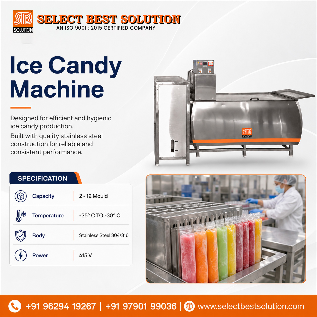 Ice Candy Machine Manufacturers in India